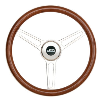 31-5847 GT3 Retro Gasser Wheel, Slot Spokes, Wood - GT Performance