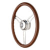 31-5847 GT3 Retro Gasser Wheel, Slot Spokes, Wood, Angle View - GT Performance