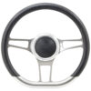 32-43688 GT9 Retro Wheel, D-Shape 3 Spoke, Carbon-Tech - Front View - GT Performance