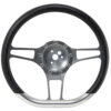 32-43688 GT9 Retro Wheel, D-Shape 3 Spoke, Carbon-Tech - Without Horn Button - GT Performance