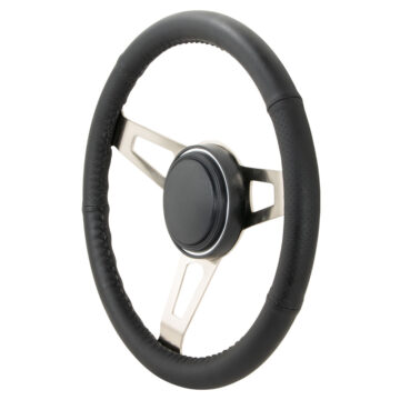 37-5265 - GT3 Retro Wheel Tuff Design Leather, Side View - GT Performance Products