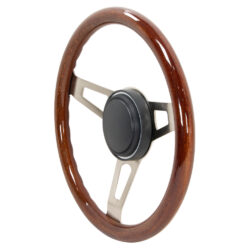 37-5267 - GT3 Retro Wheel Tuff Design Wood, Side View - GT Performance Products