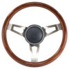 37-5267 - GT3 Retro Wheel Tuff Design Wood, Front View - GT Performance Products