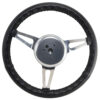 38-43448 GT9 Retro Wheel, Cobra Style, Carbon-Tech - Back View - GT Performance