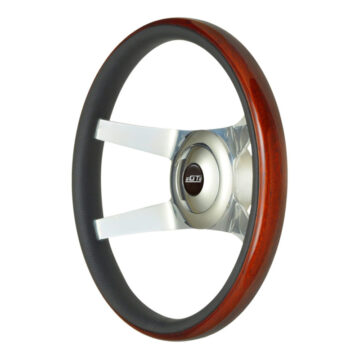 52-5377 GT9 Pro-Touring Wheel, Sport, Wood, Polished Spokes, Angle View - GT Performance